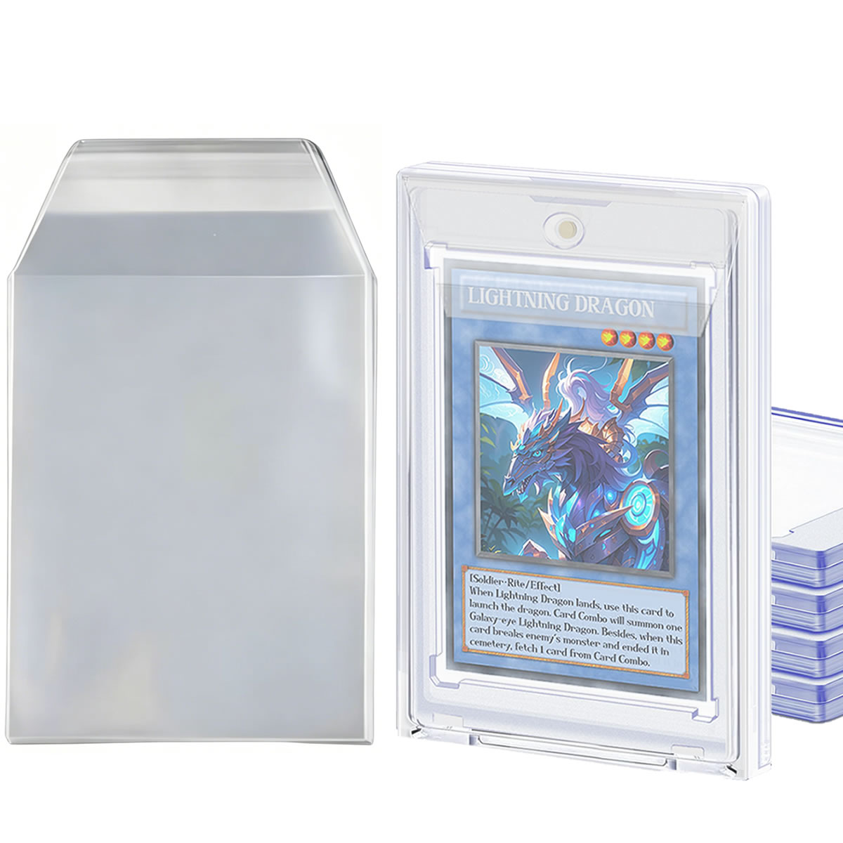 Graded Card Display - ซองใส่การ์ด 100 ชิ้น ขนาด 3.2x4.6 นิ้ว