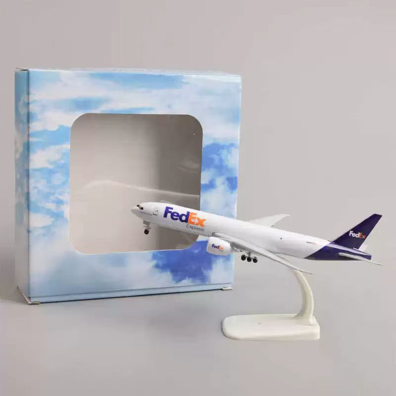 Model Airplane Plastic - เครื่องบินขนาด 20 ซม FedEx Aviation Boeing