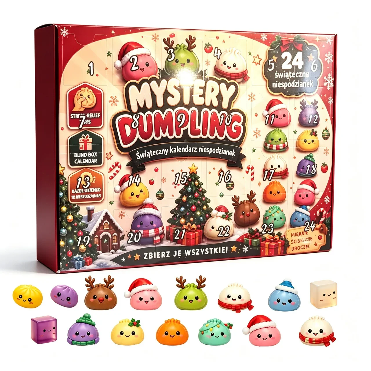 24 ชิ้น ของเล่นบีบคลายเครียดรู - Mystery Box Blind Bag บทวิจารณ์และราคา
