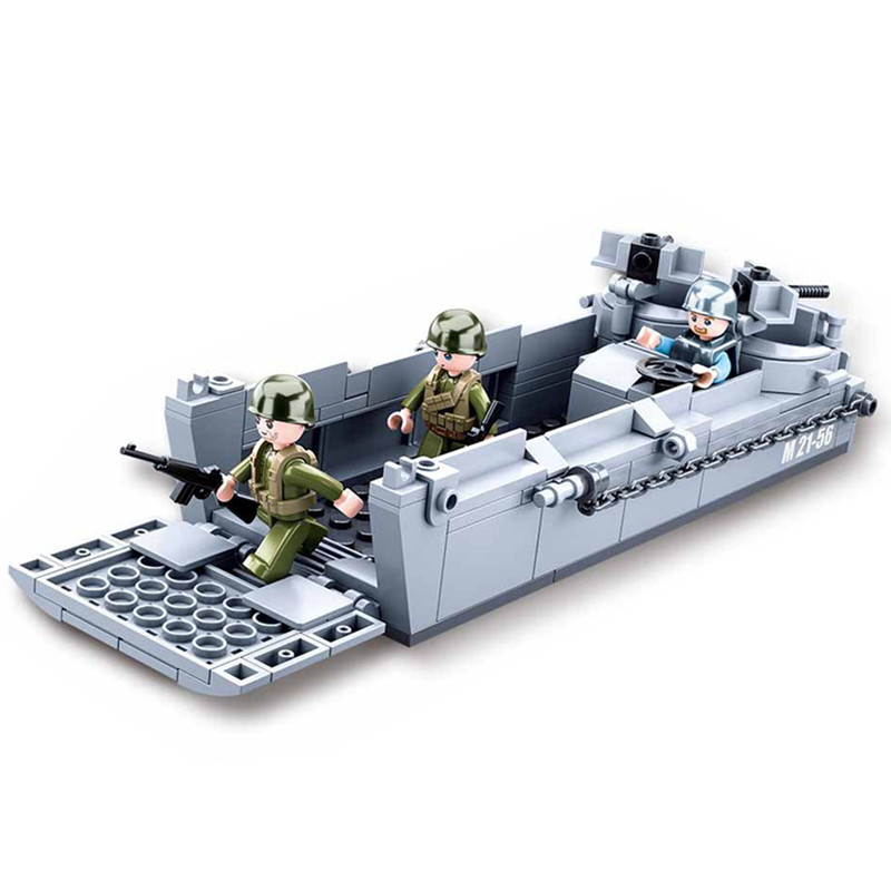 Sluban WW2 US ทหาร higgins เชื - Lego Minifigure Holder บทวิจารณ์และราคา